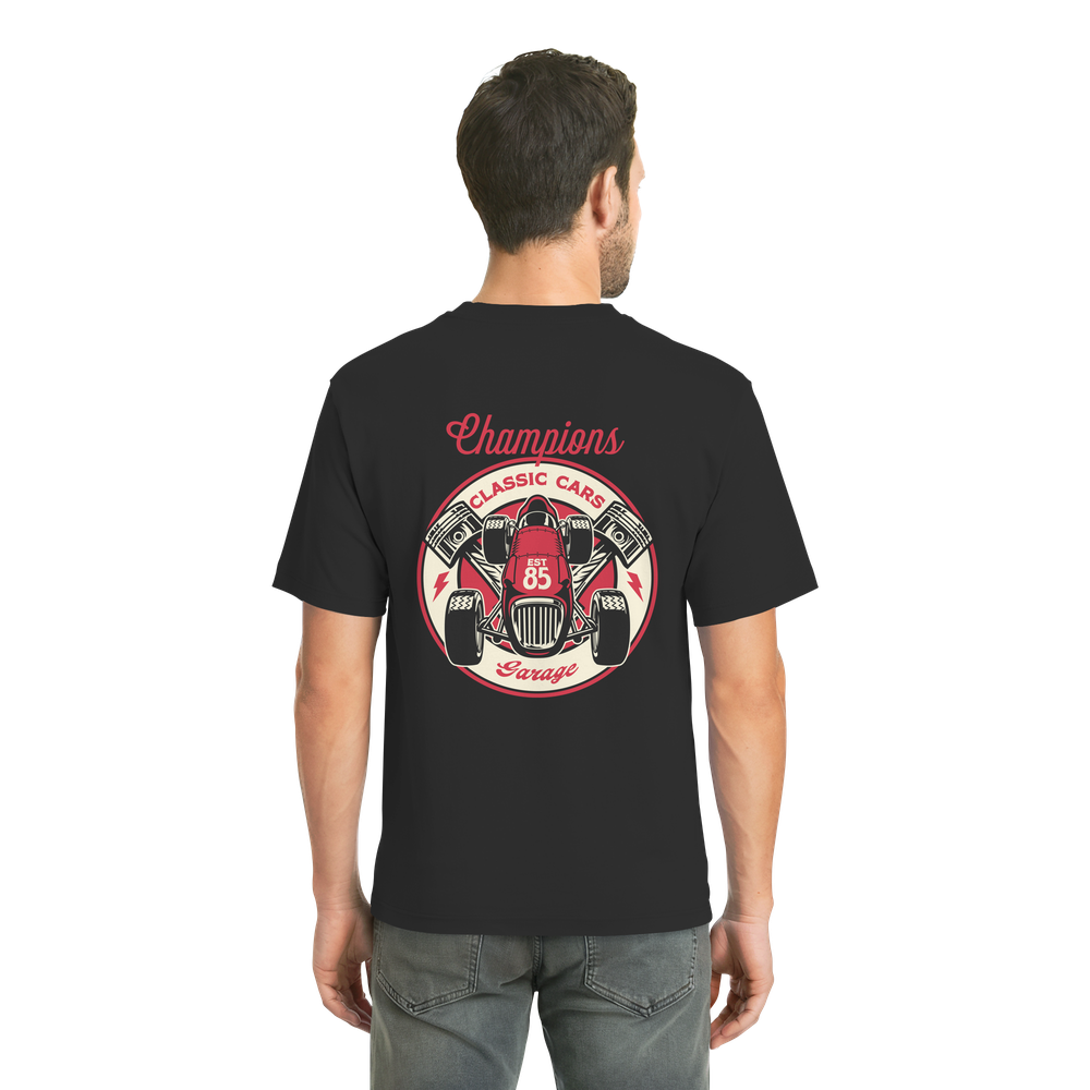 back-classic-shirt-black-744-1000x.png Classic Cars Garage T-Shirt – Bild 2